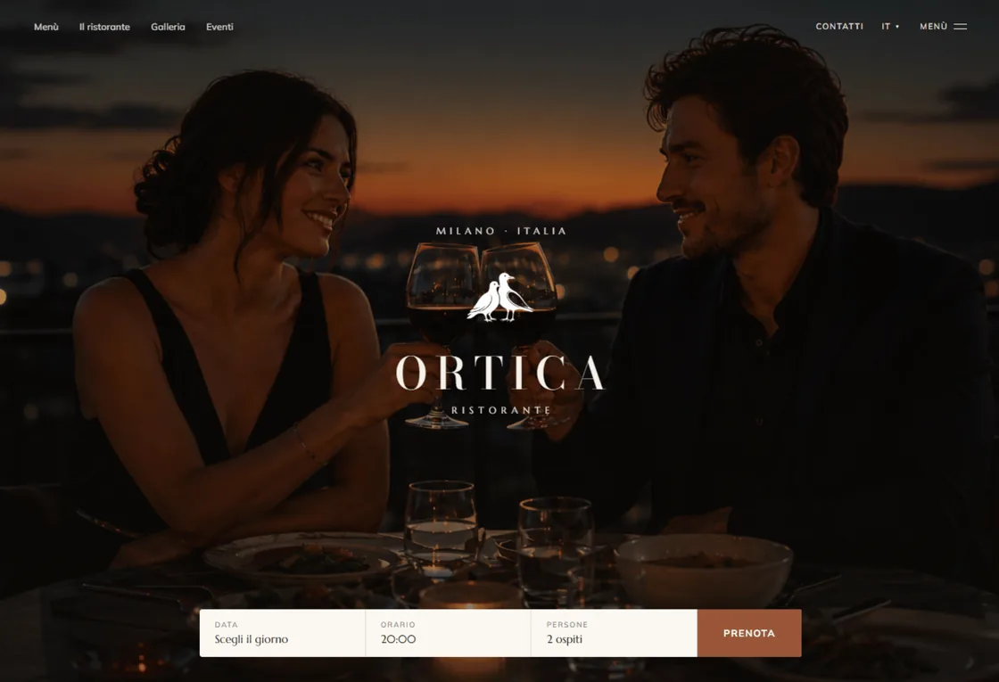 Sito ristorante Ortica