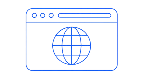 Icona di un sito web nel browser